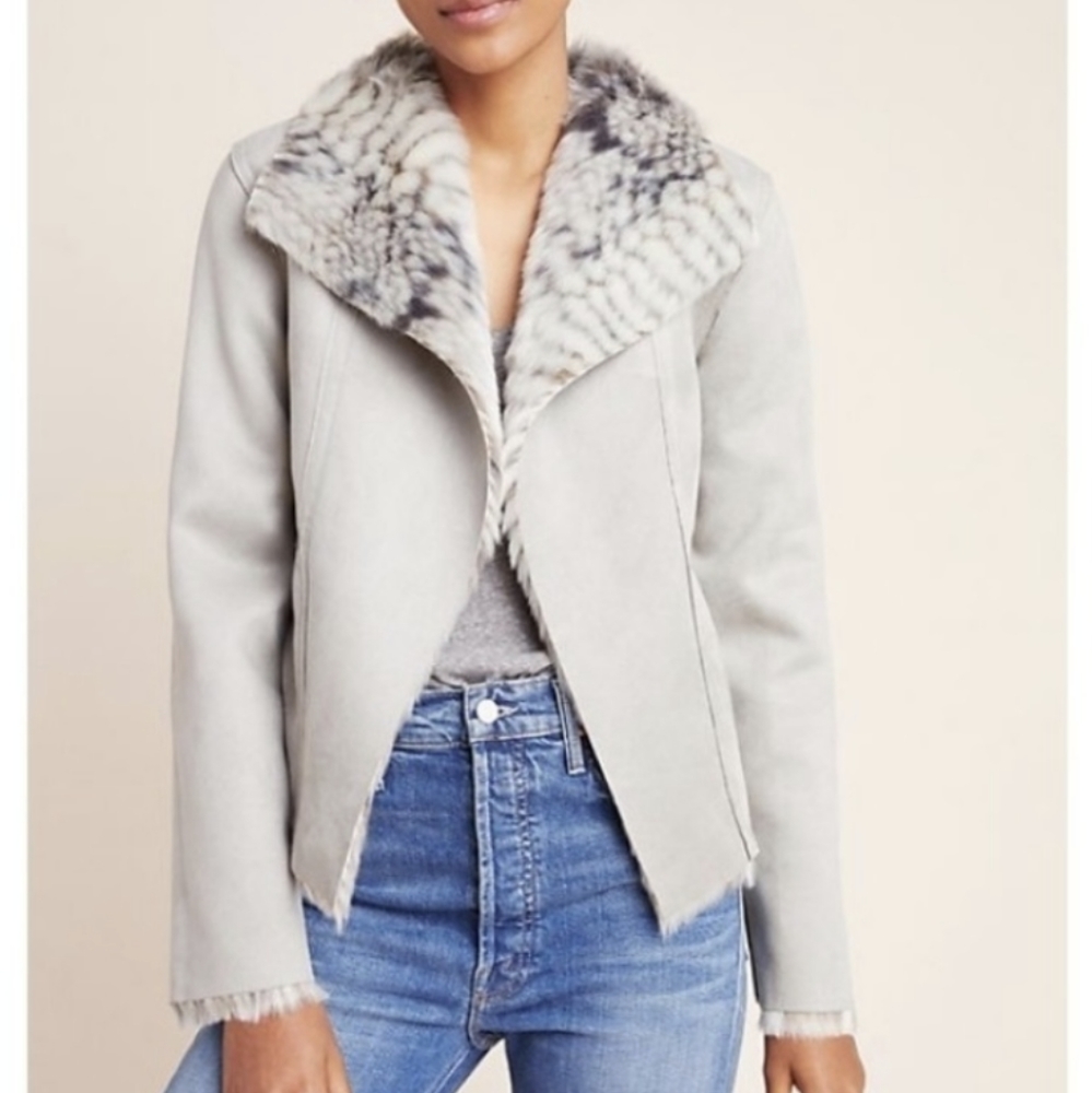 Anthropologie Marrakech gray reversible jacket